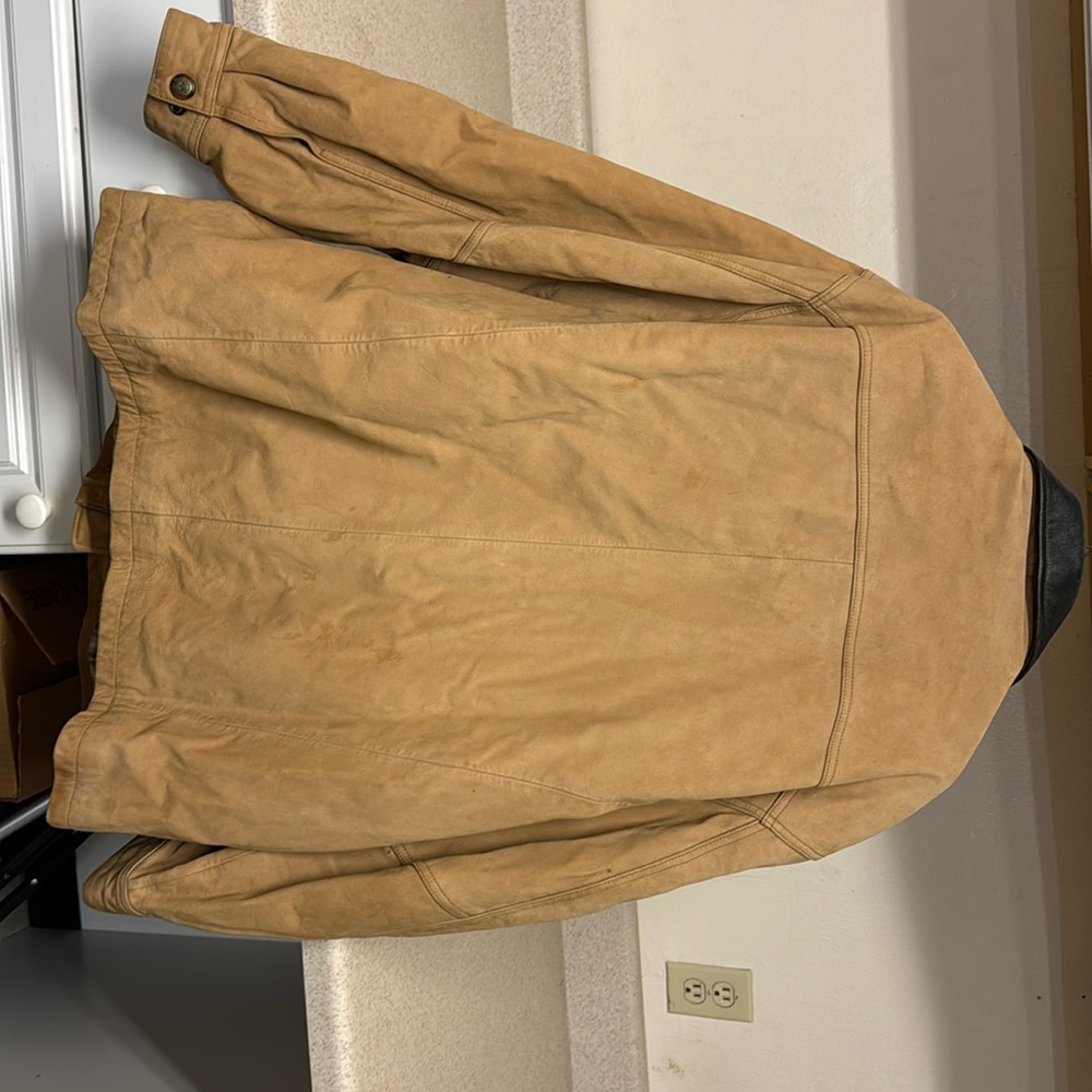 Men’s size large leather jacket Round tree Yorke brown